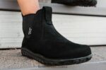 RJ44BP104 Lems Chelsea-Stiefel wasserdicht Schuhe Frauen Obsidian - Image 2