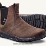 RJ44BP105 Lems Chelsea-Stiefel wasserdicht Schuhe Frauen Espresso