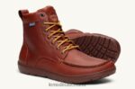 RJ44BP123 Lems Boulder-Stiefelleder Schuhe Frauen rostrot