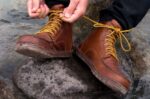 RJ44BP62 Lems Boulder-Stiefelleder Schuhe Männer rostrot - Image 2