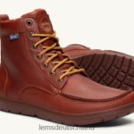 RJ44BP62 Lems Boulder-Stiefelleder Schuhe Männer rostrot